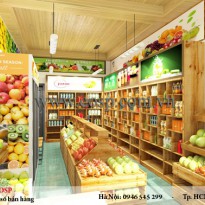 Thiết kế nội thất shop trái cây - Bánh Kẹo Nhập Khẩu - Chị Khánh